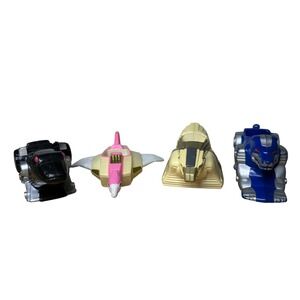 Vintage 1995 Saban Power Rangers Zords Vehicle Lot of 4 Falcon Lion‎ Bird Frog